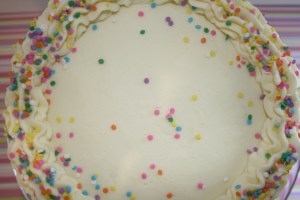confetti sprinkles cake