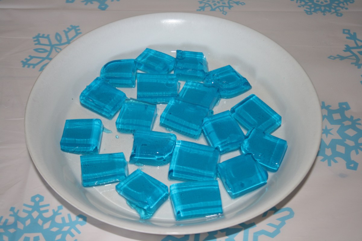 'Ice' block jelly